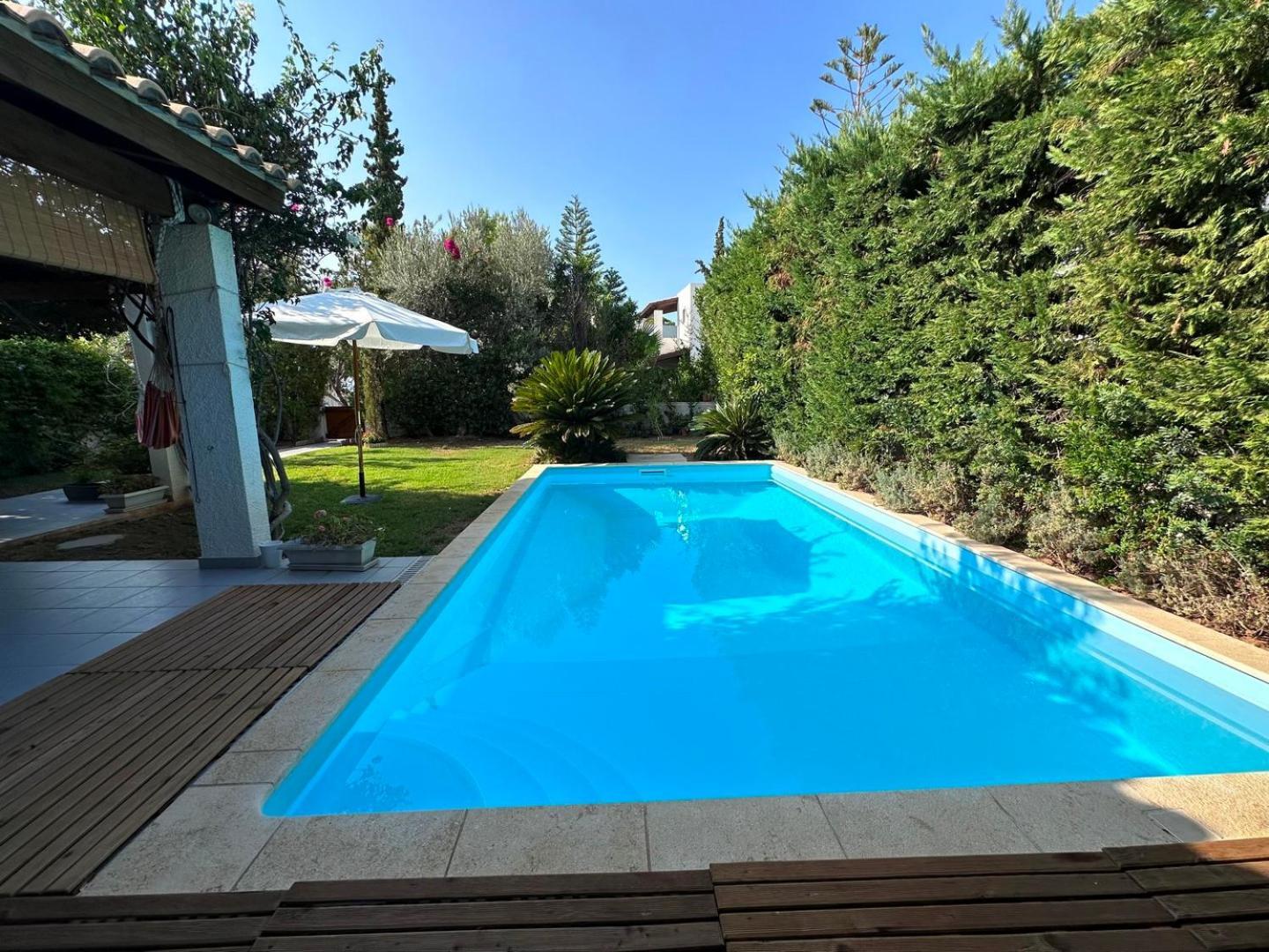 Villa Amy With A Pool In Porto Hydra By Goutos Properties Thermisía Exteriör bild